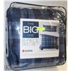 Image 1 : 8PC COMFORTER SET QUEEN BLUE PLAID DESIGN