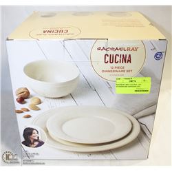 RACHAEL RAY CUCINA 12PC STONEWARE DINNERWARE