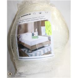 SERTA 1.5" MEMORY FOAM MATTRESS TOPPER,KING