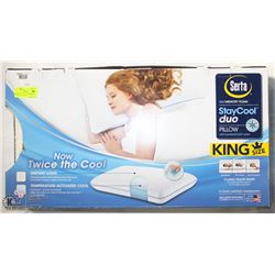 SERTA STAY COOL DUO MEMORY FOAM KING PILLOW