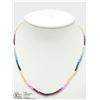 Image 1 : 31) 14KT YELLOW GOLD GEMSTONE BEAD NECKLACE