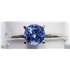 Image 1 : 35) 14KT WHITE GOLD TANZANITE SOLITAIRE RING