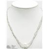 Image 2 : 39) ST.SILVER MOONSTONE FRESHWATER PEARL NECKLACE