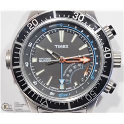 49) TIMEX INTELLIGENT QUARTZ, STAINLESS STEEL,