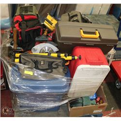 PALLET OF UNPAID STORAGE TOOL LOCKER SEIZURE