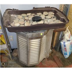 COMMERCIAL SAUNA WITH ROCKS