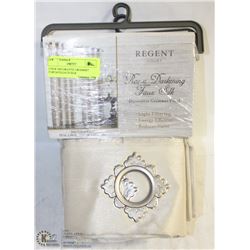 2 NEW DECORATIVE GROMMET CURTAINS,FAUX SILK