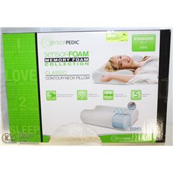 SENSORPEDIC MEMORY FOAM CONTOUR NECK PILLOW
