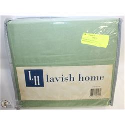 LAVISH HOME BRUSHED MICROFIBER SHEET SET,TWIN