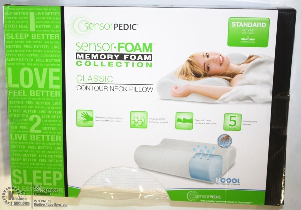 Sensorpedic Sensor Memory Foam Neck Pillow
