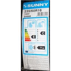 4 NEW SUNNY 100V TIRES SIZE 235/60R/R16