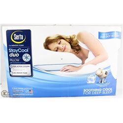 SERTA GEL MEMORY FOAM COOL DUO PILLOW