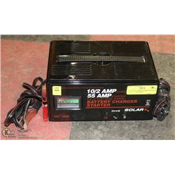 SOLAR 10/2 AMP BATTERY CHARGER WITH 55 AMP BOOST