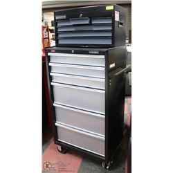 HUSKY 6 DRAWER TOOL CABINET WITH KEY. 27"X49"X18"D