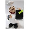 Image 1 : 15" TALL CHEF STATUE.