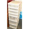 Image 1 : SET OF PLASTIC DRAWER STORAGE-ONE DRAWER CRACKED