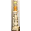 Image 1 : LARGE PEDESTAL CANDLE HOLDER WITH WOMAN 33"
