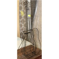 TALL GUITAR SHAPED CD HOLDER