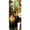 Image 1 : 2 LARGE SHOWHOME VASES ONE WITH FOLIAGE