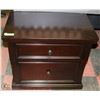 Image 1 : NEW WOOD 2 DRAWER NIGHT STAND