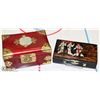 Image 1 : 2 VINTAGE ASIAN LACQUERED JEWELLERY BOXES