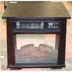 DIGITAL FIREPLACE STYLE CABINET HEATER WITH FLAME