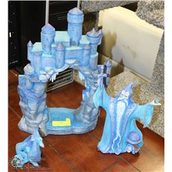 2 VINTAGE WIZARD 18" & CASTLE 12" MYSTIC BLUE