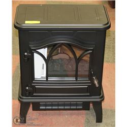 ELECTRIC FIREPLACE STYLE HEATER WITH FLAME EFFECTS