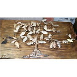 METAL TREE WALL DECOR - (23"H X 37"L)