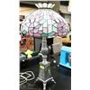 Image 1 : STAINGLASS PARLOUR LAMP 36"H.
