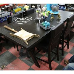 WOOD BAR TABLE 39"X71"X36"H WITH 4 WOOD AND