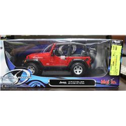 1:18 DIE CAST JEEP WRANGLER RUBICON.