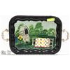 Image 1 : HAND PAINTED METAL SERVING TRAY 24 X 13