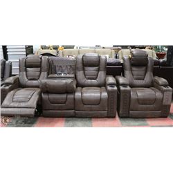 NEW RUSTIC FABRIC ELECTRIC RECLINING WITH ELECTRIC