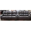 Image 1 : NEW MARTIN BROWN LEATHERETTE RECLINING 77"SOFA