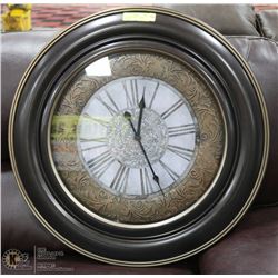 LARGE FAUX WOOD LOOKING CLOCK  26"