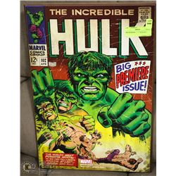 THE INCREDIBLE HULK PLAQUE