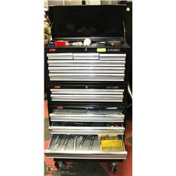 HUSKY 3PC TOOL CABINET WITH KEYS, 13 TOTAL DRAWERS