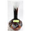 Image 1 : ART GLASS VASE IN FIREY COLORS