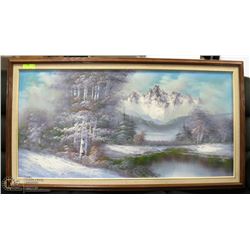 SIGNED PAINTING 53X29.