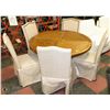 Image 1 : ROUND SHOWHOME TABLE AND 5 CHAIRS 54"DX30"H