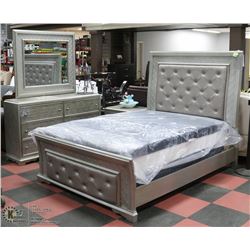 NEW SILVERTONE QUEEN SIZE PADDED HEADBOARD