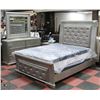 Image 1 : NEW SILVERTONE QUEEN SIZE PADDED HEADBOARD