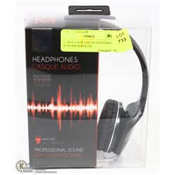 DJ SKIN OVER EAR HEADPHONES WITH MICROPHONE