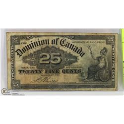 1900 CANADIAN SHINPLASTER