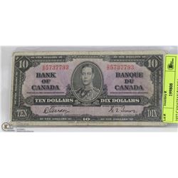 1937 CANADIAN $10 BILL