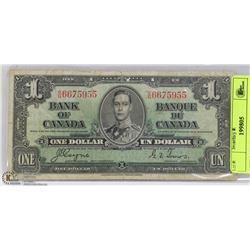 1937 CANADIAN $1.00 BILL