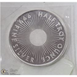 SUNSHINE MINT 1/2 OZ SILVER COIN