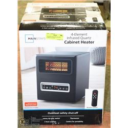 4 ELEMENT INFRARED QUARTZ CABINET HEATER