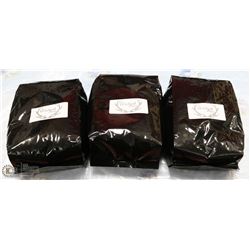 LOT OF 3- 5 LB BAGS MEDIUM ROAST COFFEE BEANS